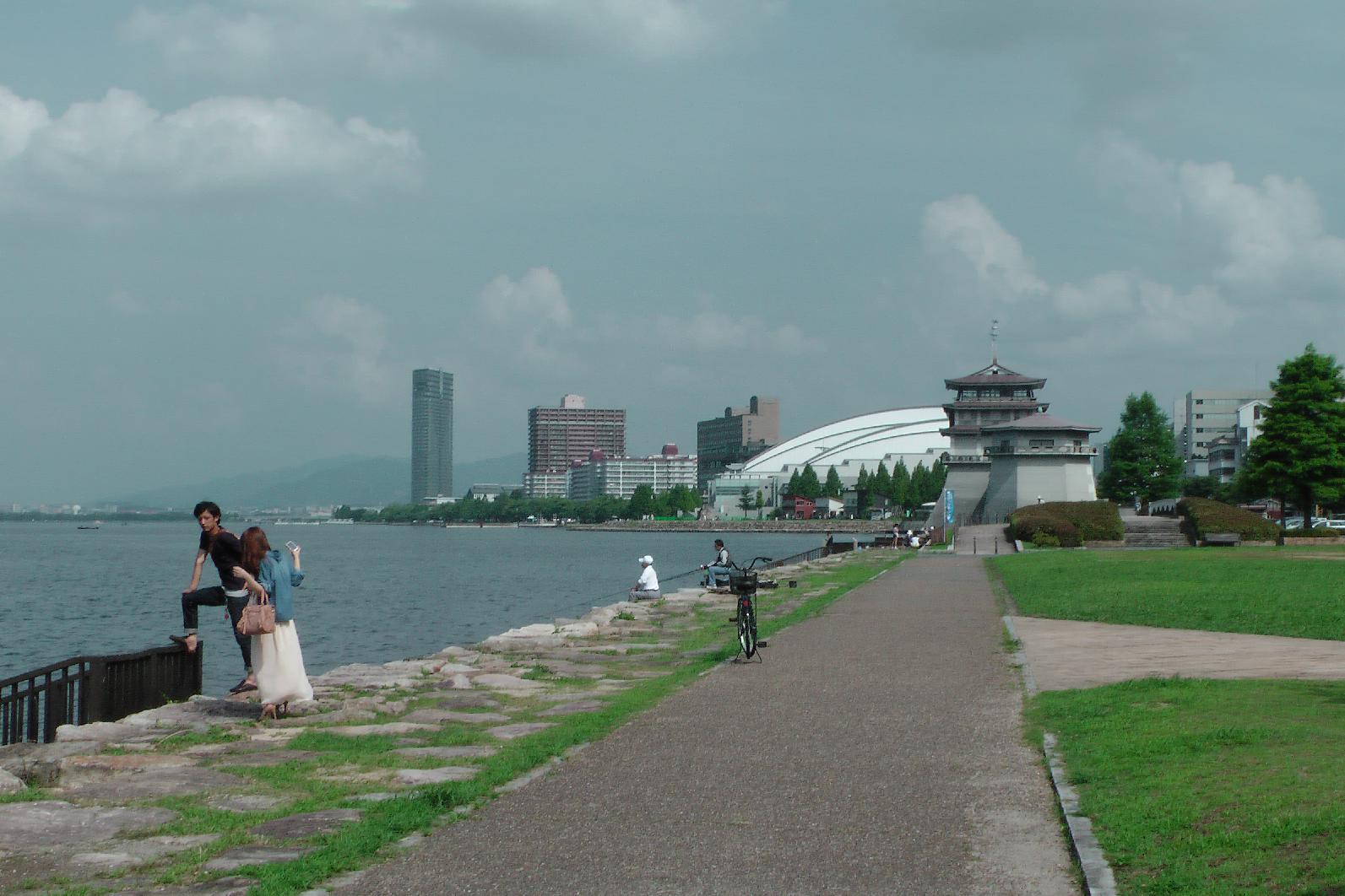 the port of Otsu (south west side of lake Biwa)