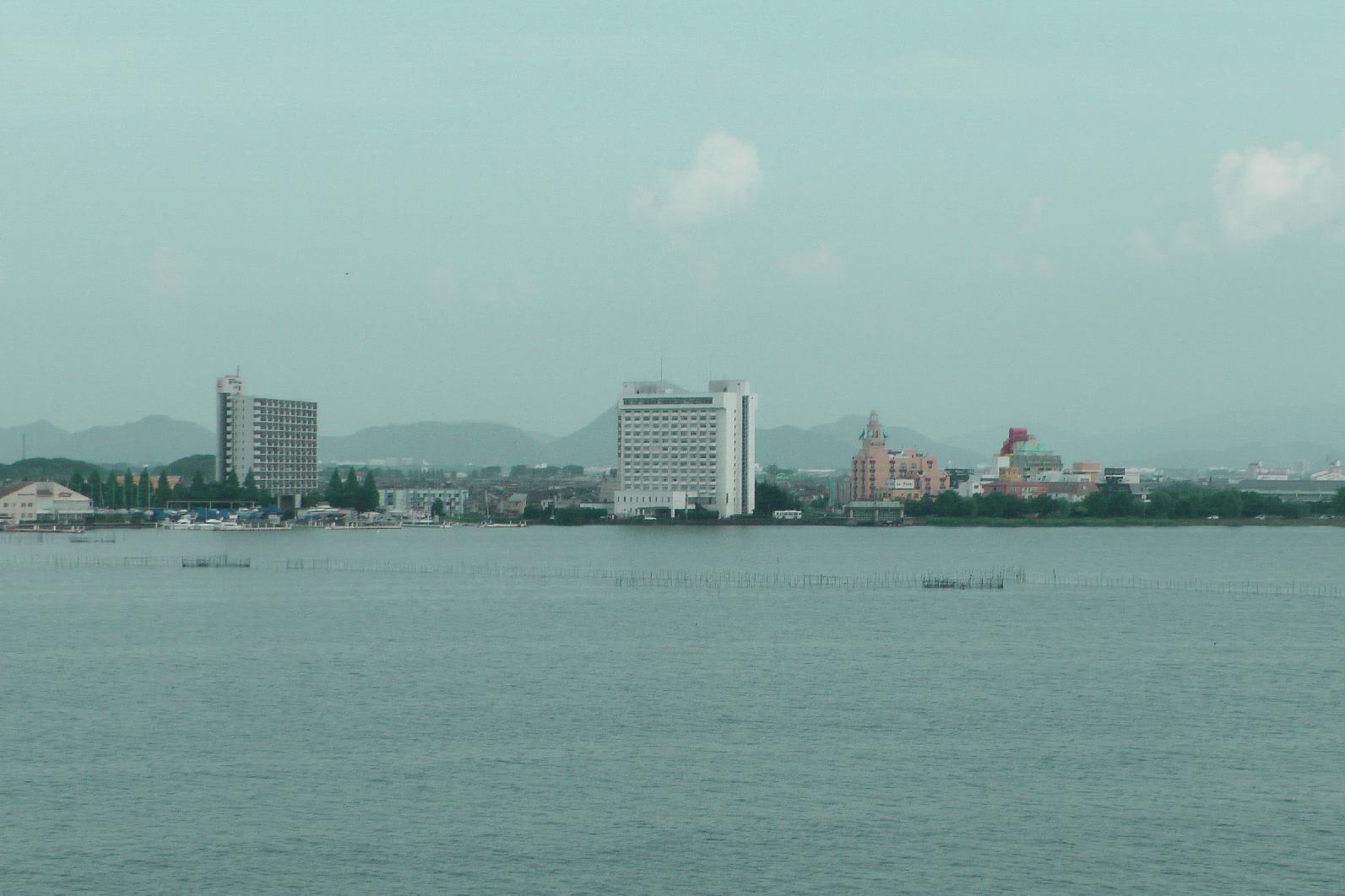 shot from the bridge to the east side