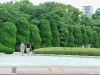 On the way from the A-Bomb dome to the cenotaph and the peace museum.