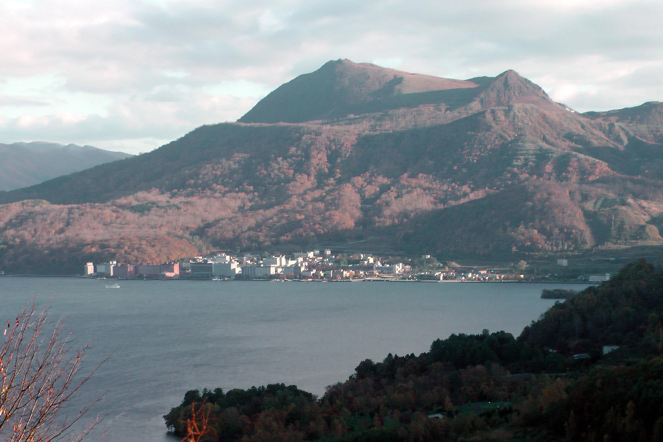 Toyako. View from the edge of the caldera