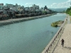 Kamogawa (鴨川) (eng. duck river) in Kyoto