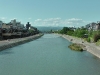 Kamogawa (鴨川) (eng. duck river) in Kyoto