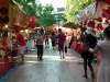 Souvenier and food booths in the Yasaka Shrine temple complex