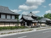 In front of the Nishi Hongan-ji Temple