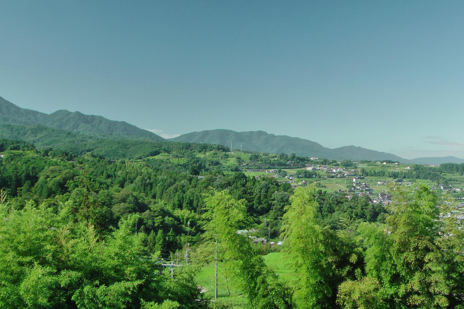 view from the youth hostel over the valley