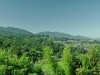 view from the youth hostel over the valley