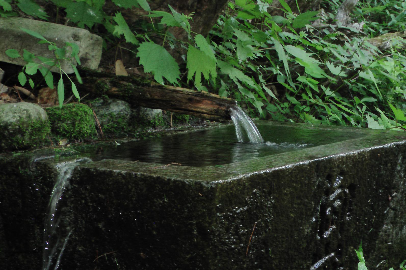 drinking water well at the tori pass