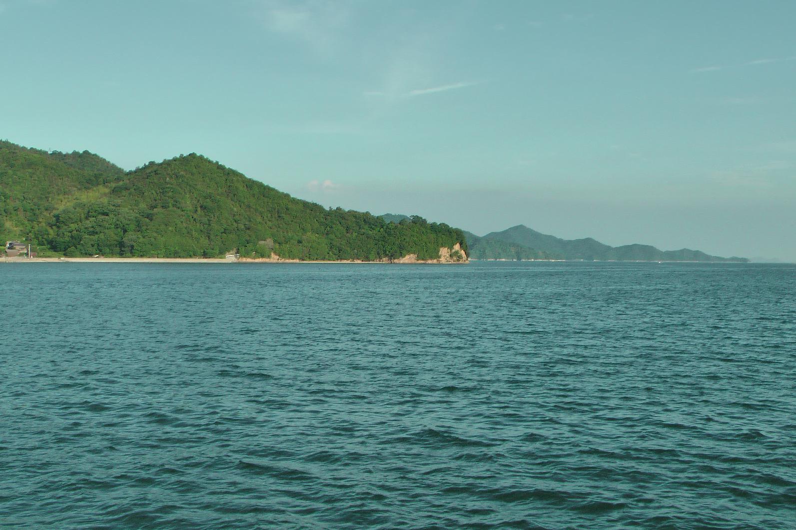 The japanese Seto Inland sea close to Onomichi