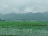 Moutains swathed in fog short before Yakage