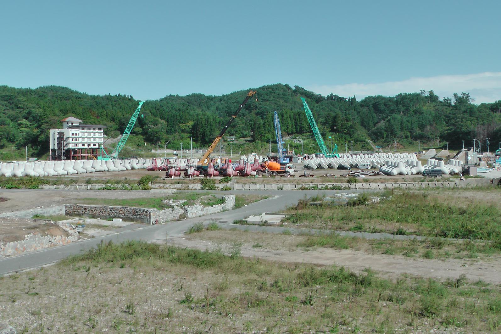 New and bigger breakwaters are being build