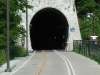 train tunnel turned into a bicycle tunnel