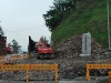 road is being broadened for the bicycle lane!