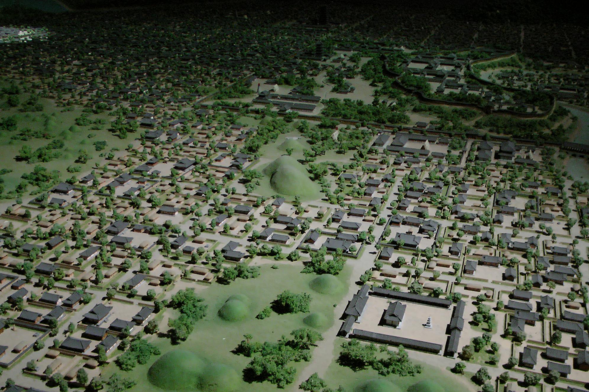 model of historic Gyeongju