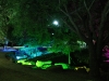 LED lit brook close to the pond