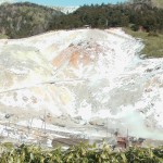 Sulphur pit and snow :)