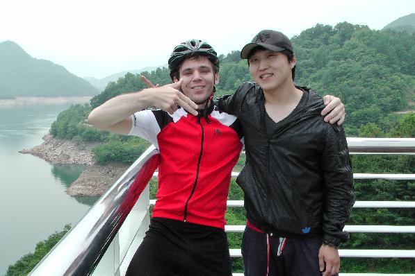 My host Hyngsup and me at Chungju dam