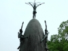 Children's Peace Monument with Sadako Sasaki on top of it holding an origami crane