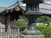 Lantern located in the patio of the Nishi Hongan-ji Temple complex