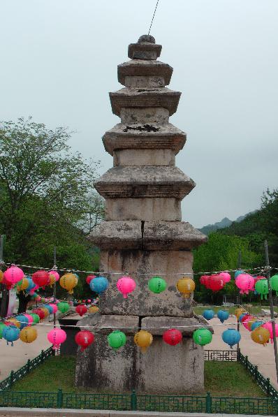 Five storied stone pagoda