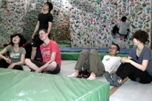 my host Anna (left) and her friends