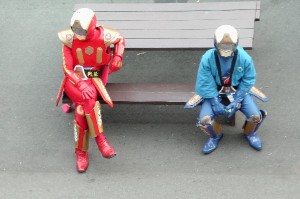 waiting for the train