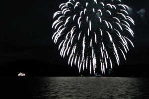 Firework at Lake Toya