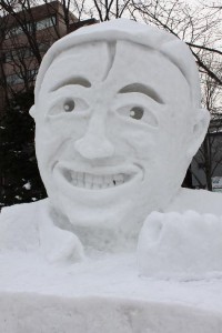Snow sculpture